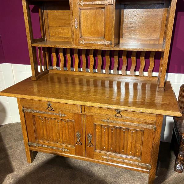 Arts and Crafts Oak Sideboard in the manner of Liberty and Co