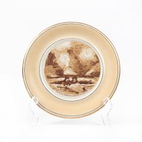 Antique WW1 Period Bruce Bairnsfather Staffordshire Plate