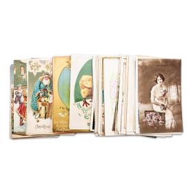 Group of Antique Greetings Postcards