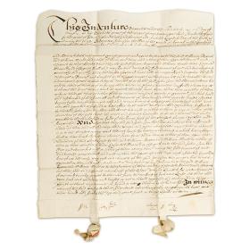 Antique 18th Century English Paper Indenture