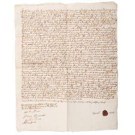 Original 17th Century Handwritten Last Will and Testament.