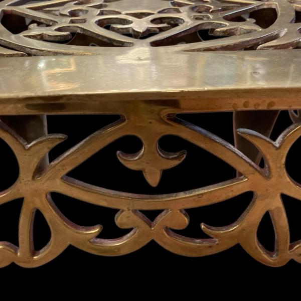 Victorian Brass Trivet Footman