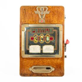 Art Deco 1950's Working Primus Slot Machine One-Arm Bandit