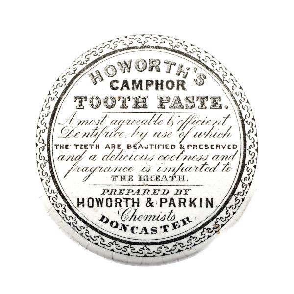 Antique Vitorian Ceramic Toothpaste Pot Lid