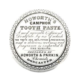 Antique Vitorian Ceramic Toothpaste Pot Lid