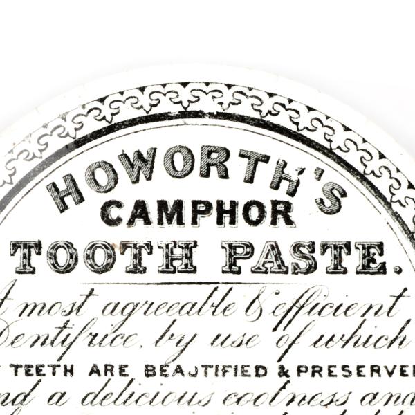 Antique Vitorian Ceramic Toothpaste Pot Lid