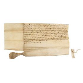 Rare 17th Century Vellum Financial Obligation Bond