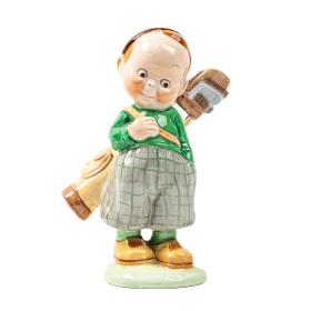 A Vintage 20th Century Mabel Lucie Attwell Ceramic Figure - The Golfer