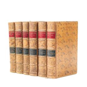 Antique Victorian Set of Leather Bound Shakespeare Plays