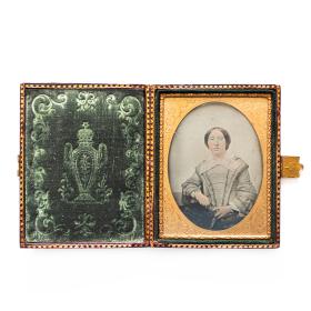 Antique 1840's Cased Daguerreotype Portrait Photograph