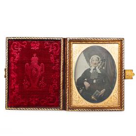 Antique 1840's Cased Daguerreotype Portrait Photograph