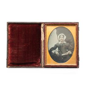Antique 1840's Cased Daguerreotype Portrait Photograph