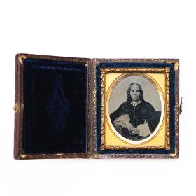 Antique 1840's Cased Daguerreotype Portrait Photograph