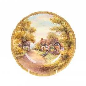 Vintage Royal Worcester Cabinet Plate Painted by Raymond Rushton