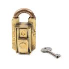 Antique Early 20th Century Brass Padlock