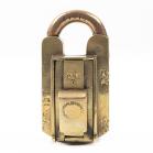 Antique Early 20th Century Brass Padlock
