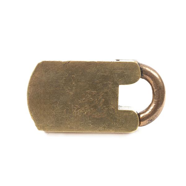 Antique Early 20th Century Brass Padlock