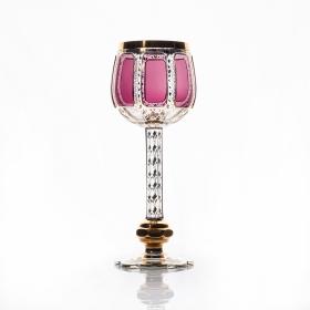 Vintage Moser Cut Glass Goblet