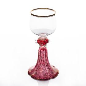 Antique Late 19th Century Moser Roemer Glass Goblet