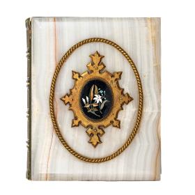 Antique 19th Century Large Onyx Photograph Album