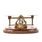 Antique Victorian Brass and Wood Letter Scales