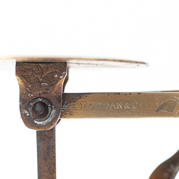 Antique Victorian Brass and Wood Letter Scales