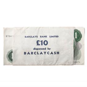 A Group of Ten Sequencial One Pound Banknotes