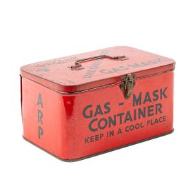 Original WW2 ARP Gas Mask in a Tin