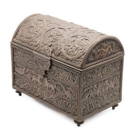 Late 19th Century Bronze Tabletop Casket