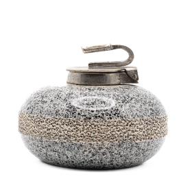 Vintage Miniature Curling Stone Inkwell