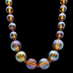 Art Deco 1930's WMF Myra-Krystall Glass Bead Necklace