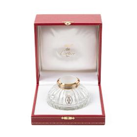 Must de Cartier Crystal Glass Inkwell