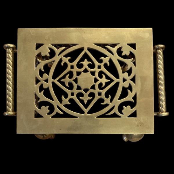 Victorian Brass Trivet Footman