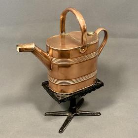 Victorian Copper Hot Water Jug on Trivet