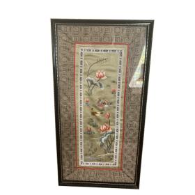 Chinese Hand Stitched Antique Silk Picture
