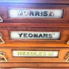 Morris & Yeomen's Sewing Needle Display Cabinet