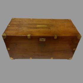 A REH Kennedy Antique Style Military Campaign Trunk