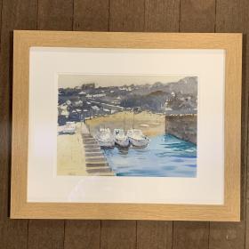 Newquay Harbour Original Watercolour by Toni Stefaniuk