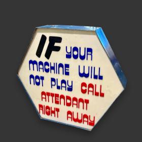 Original 1970s Amusements Sign