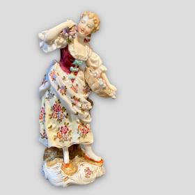 19th Century Figure of a Grape Seller