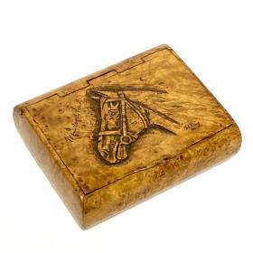 Windsor Lad - 1934 Derby Winner - Burr Wood Snuff Box