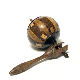 Rare 19th Century Tunbridge Ware Spinning Top