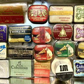 Collection of Vintage Gramophone Needle Tins