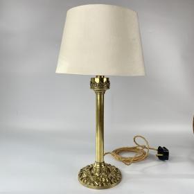 Palmer & Co Brass Table Lamp, Converted Candlestick Circa 1825