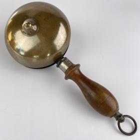 19th Century Brass Muffin Bell - Town Criers Bell - Early Fire Alarm