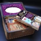 Belonged to Eric Morecambe - Victorian Inlaid Walnut Sewing Box (& Contents)