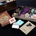 Belonged to Eric Morecambe - Victorian Inlaid Walnut Sewing Box (& Contents)