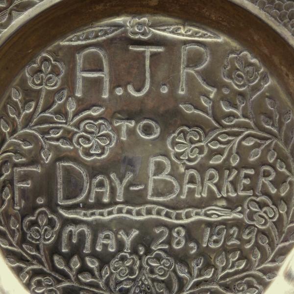 Efik Anglo African Rare Early 1900s Calabar Tribal Punch Decorated Brass Charger