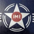 Original Vintage Interlines Motor Express Advertising Enamel Sign