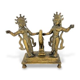 19th Century Brass Deity